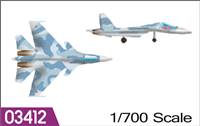 703412 1/700 Aircraft-SU-33UB flanker  - 12pcs/box