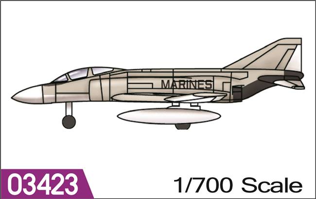 703423 1/700 Aircraft- F-4J PHANTOMS II