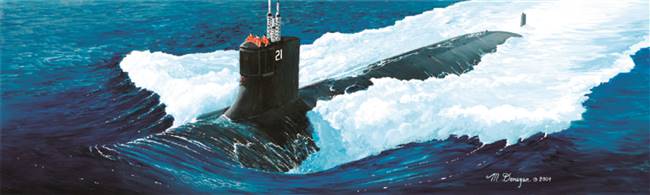 705904 1/144 Sub.-SSN-21 Sea wolf Attack