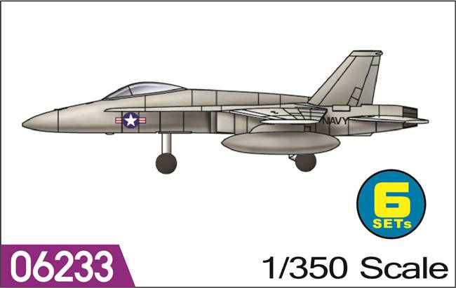 706233 1/350 F/A - 18C Hornet  - 6pacs/box