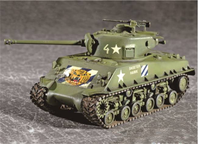 707229 1/72 M4A3E8 TANK (T80 Track)