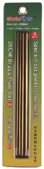 709946 20cm Brass Pipe Set 5--1.3, 1.8, 2.3, 2.8mm (1pc each)