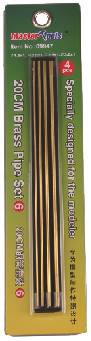 709947 20cm Brass Pipe Set 6--1.5, 2.0, 2.5, 3.0mm (1pc each)