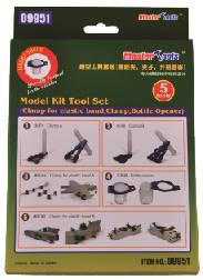 709951 Model Kit Tool Set(Clamp for Elastic Band,Clamp,Bottle Opener)