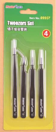 709957 Tweezer Set (4 piece assortment)