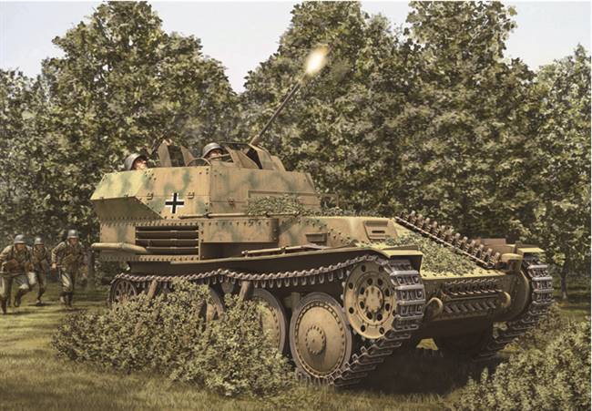 80140 1/35 German 2cm Flak 38 PzKpfw 38 t