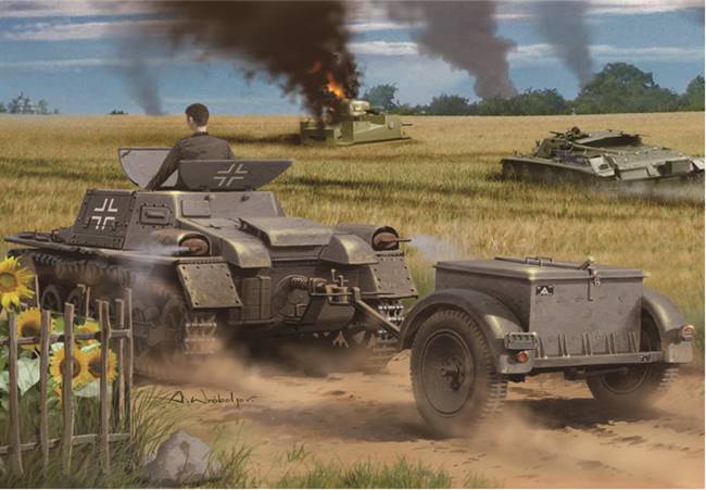 80146 1/35 Munitionsschlepper auf Panzerkampfwagen I Ausf A with Ammo Trailer