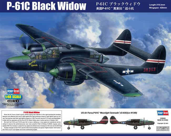 81732 1/48 P-61C Black Widow