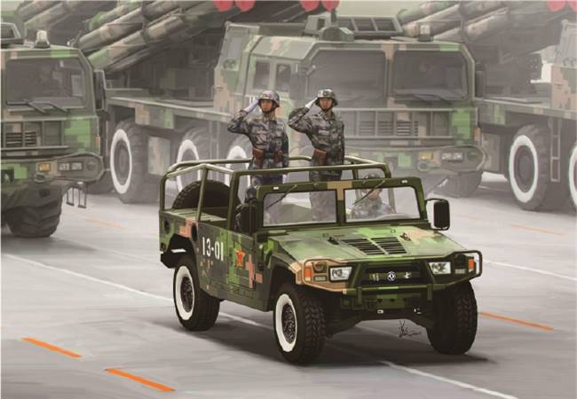 82467 1/35 Dong Feng Meng Shi 15 ton Military Light Utility Vehicle- Parade Version