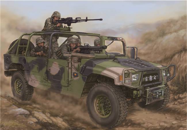 82469 1/35 Dong Feng Meng Shi 15 ton Military Light Utility Vehicle- Convertible Version for Special Forces