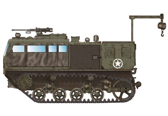 82921 1/72 M4 High Speed Tractor (155mm/8-in/240mm)