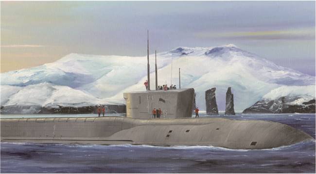 83520 1/350 Russian Navy Project 955 Borei-Yuri Dolgoruky SSBN