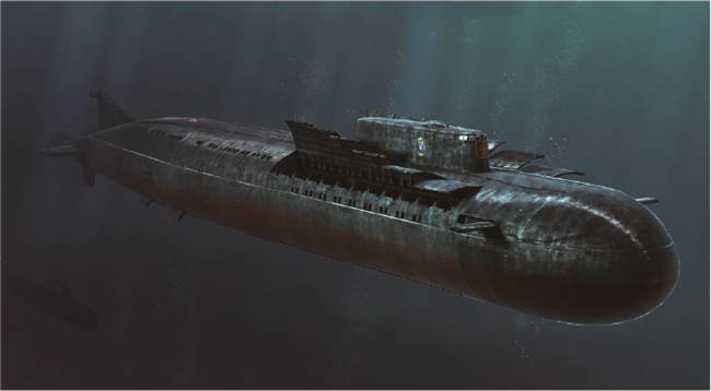 83521 1/350 Russian Navy SSGN Oscar II Class Kursk Cruise Missile Submarine