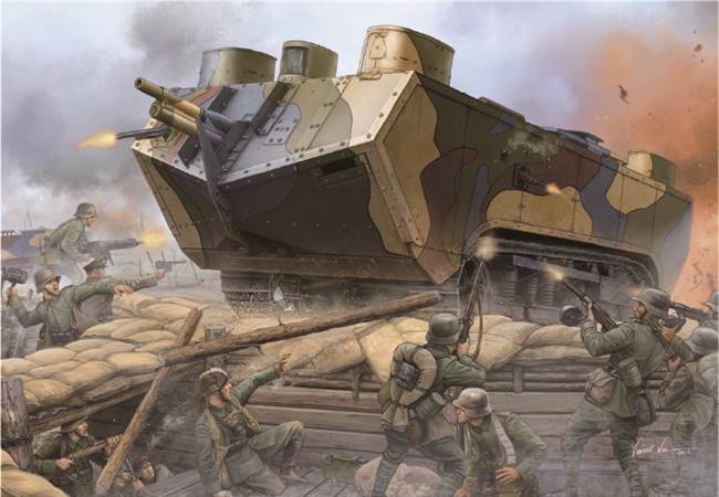 83858 1/35 French Saint-Chamond Heavy Tank - Early