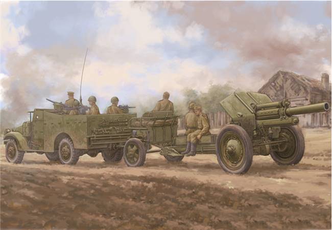 84537 1/35 M3A1 Late Version Tow 122mm Howitzer M-30