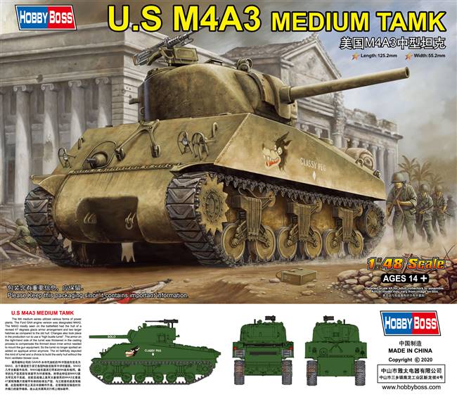 84803 1/48 M4A3 TANK