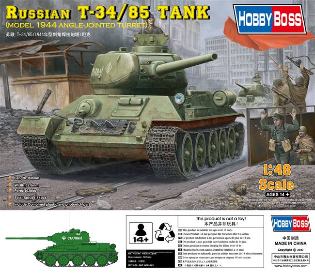 84809 1/48 RussianT-34/851944 Angle-Jointed Turret Tank