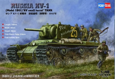 84810 1/48 Russian KV-1(model 1941)KV small turret tank