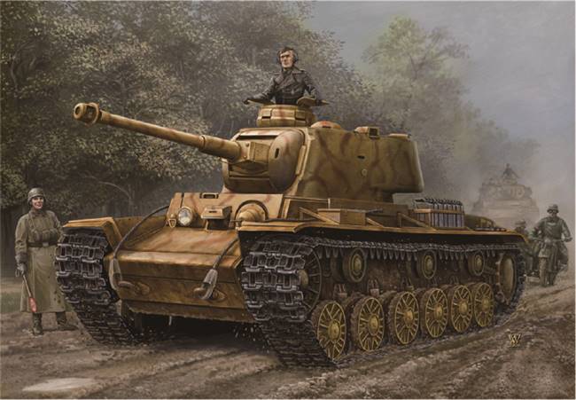 84818 1/48 German PzKpfw KV-1 756 rTank