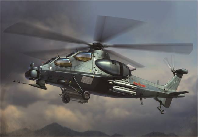 87253 1/72 Chinese Z-10 Attack Helicopter