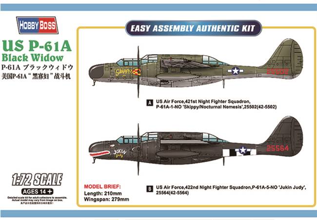 87261 1/72 US P-61A Black Widow