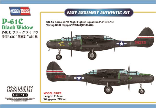 87263 1/72 US P-61C Black Widow