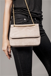 Suede Leather Chain Bag