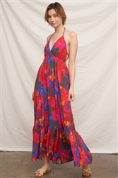 Floral Print Maxi Dress
