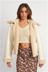 Reversable Faux Cropped Jacket