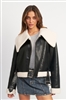 Shearling Lining Moto Jacket