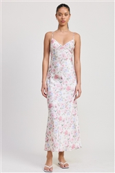 Spaghetti Strap Maxi Floral Dress