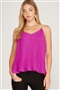 Woven Pleated Cami Top