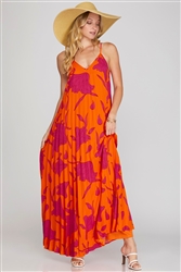 Orange Maxi Cami Dress