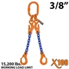 3/8 Inch X100 ADOS Grade 100 Chain Sling