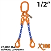 1/2 Inch X100 ADOS Grade 100 Chain Sling