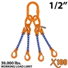 1/2 inches X100 AQOS Grade 100 Chain Sling