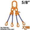 5/8 inches X100 AQOS Grade 100 Chain Sling