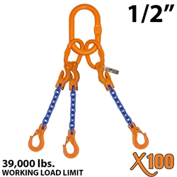 1/2 inch X100 ATOS Grade 100 Chain Sling
