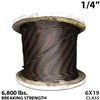 1/4 Inch Coil Bulk Wire Rope BIWRC 6X19