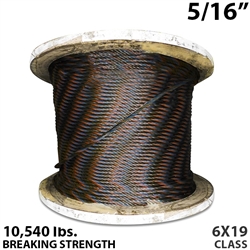 5/16 Inch Coil Bulk Wire Rope BIWRC 6X19
