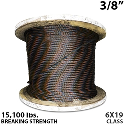 3/8 Inch Bulk Wire Rope BIWRC 6X19