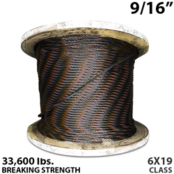 9/16 Inch Bulk Wire Rope BIWRC 6X19