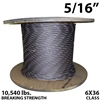 5/16 Inch Coil Domestic Bulk Wire Rope BIWRC 6X37