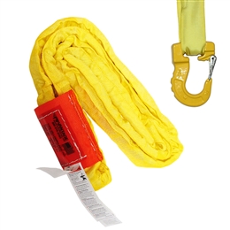 Yellow Endless Round Sling and Hook Combo