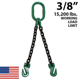 3/8 Inch Grade 100 DOG Chain Sling - USA