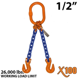 1/2 Inch X100 DOG Grade 100 Chain Sling