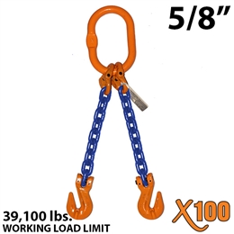 5/8 Inch X100 DOG Grade 100 Chain Sling