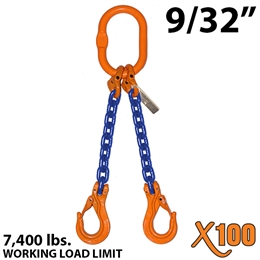 9/32 Inches X100 DOS Grade 100 Chain Sling