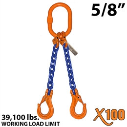 5/8 Inch X100 DOS Grade 100 Chain Sling