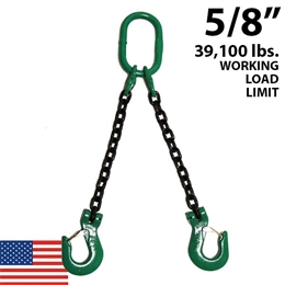 5/8 Inch Grade 100 DOS Chain Sling - USA
